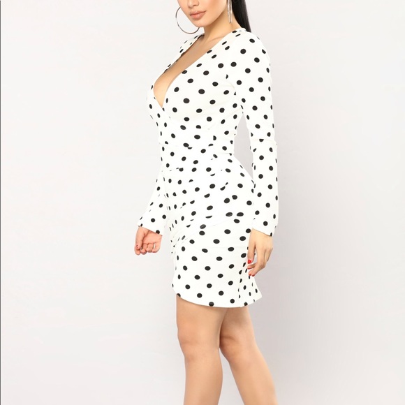 Fashion Nova Polka Dot Mini Dress⚡️ - Picture 3 of 5